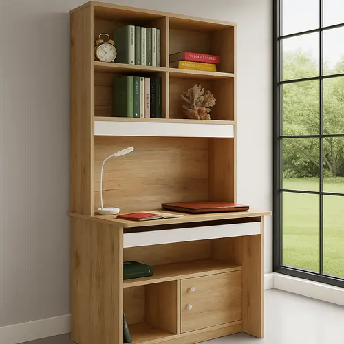 ST-06 Study Table – CW White Finish