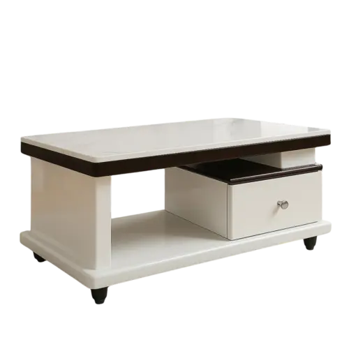 ABBY (3920) – Center Table with Italian Marble Top & Drawer